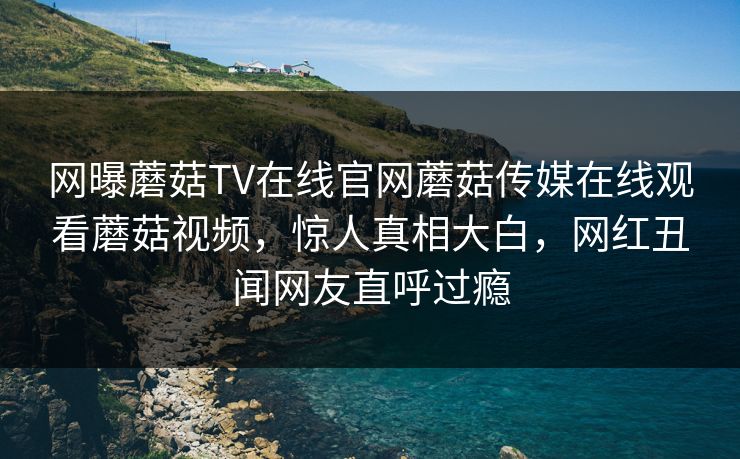 网曝蘑菇TV在线官网蘑菇传媒在线观看蘑菇视频，惊人真相大白，网红丑闻网友直呼过瘾